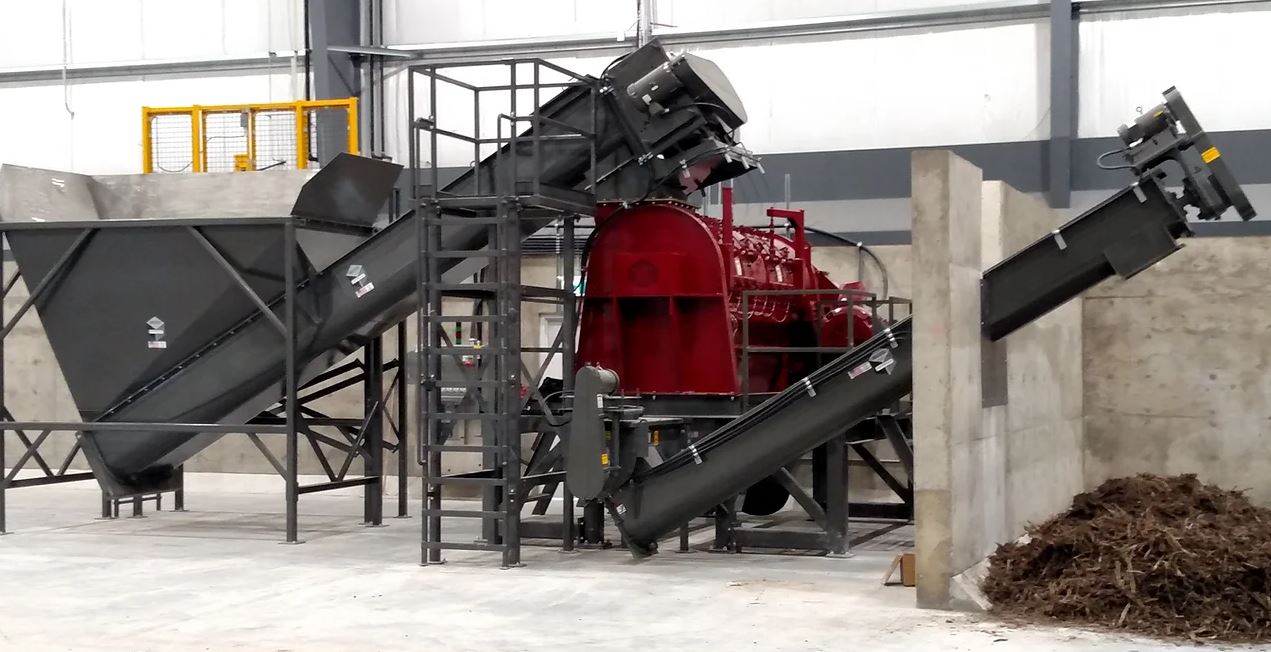 A stationary Scott Equipment Turbo Separator in an indoor facility
