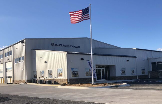 View of new McClung-Logan parts and service facility in Baltimore, Maryland